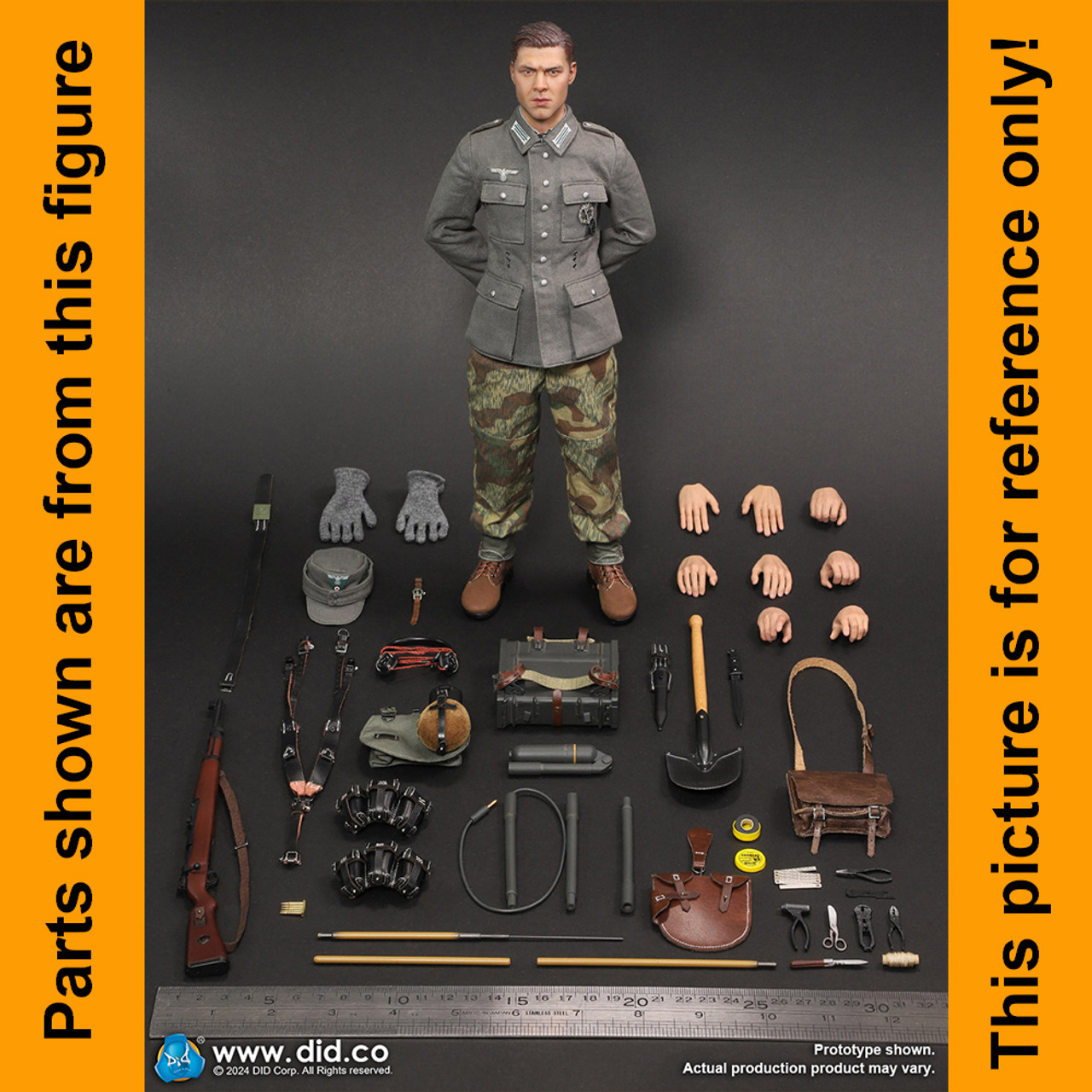 Jurgen German Mine Detector - Boots & Leggings - 1/6 Scale