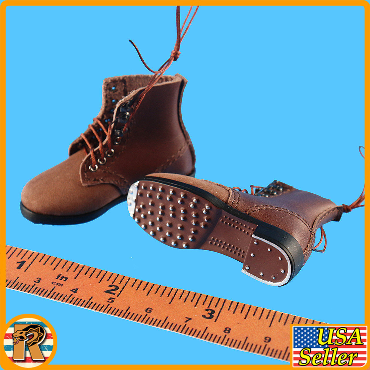 Jurgen German Mine Detector - Boots & Leggings - 1/6 Scale