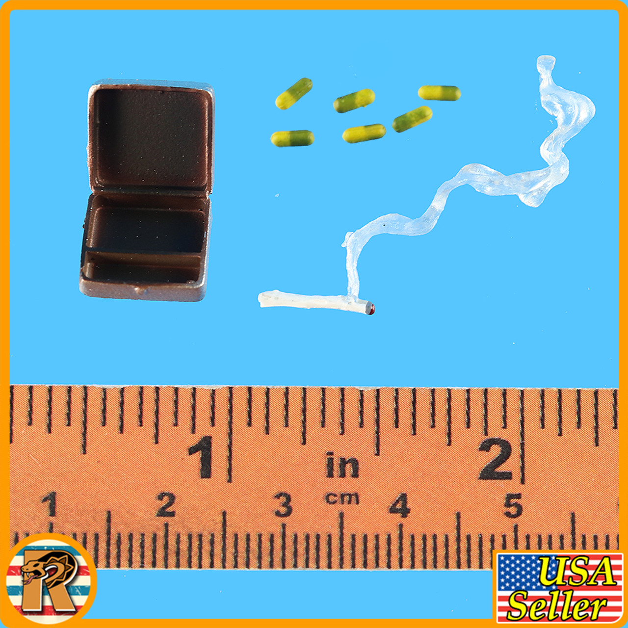 Poison Police - Pill Box & Cigarette *READ* - 1/6 Scale