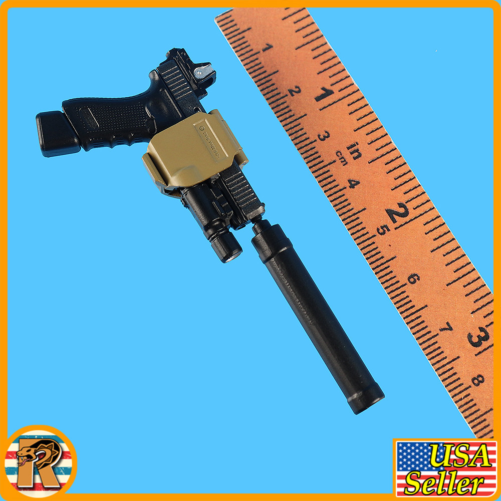 UK Coalition Forces RB - Pistol w/ Silencer - 1/6 Scale