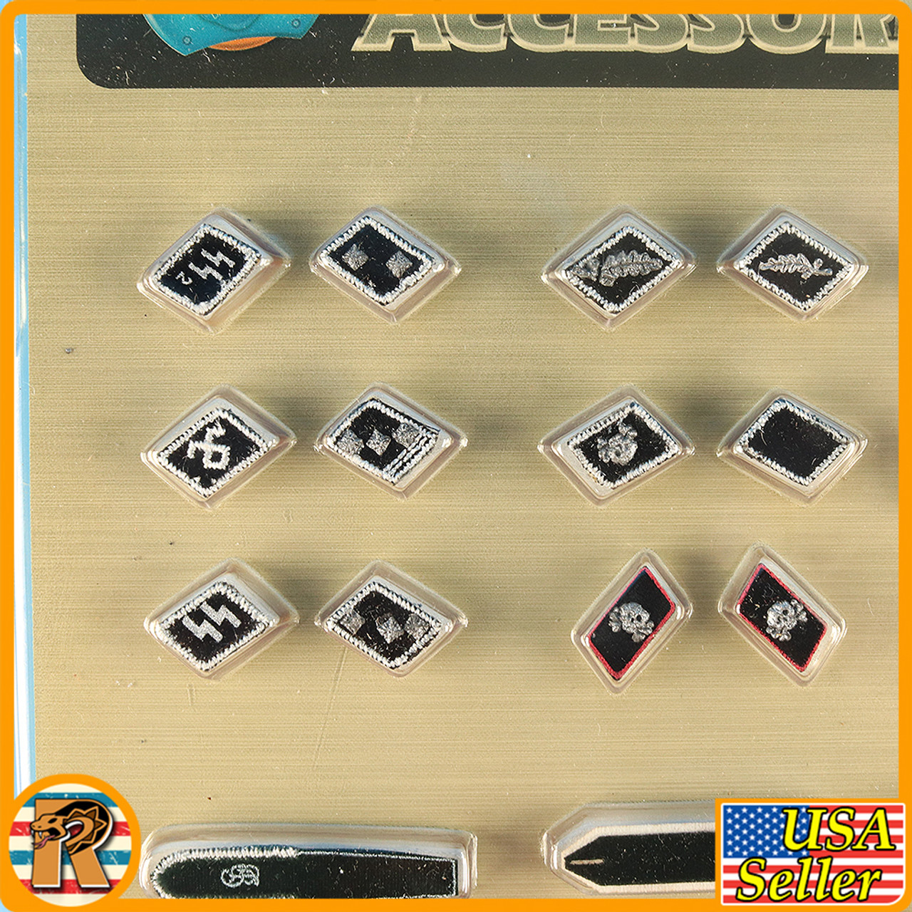 Deluxe Accessories - WWII Collar Tabs Set E60045 #2 *READ* - 1/6 Scale