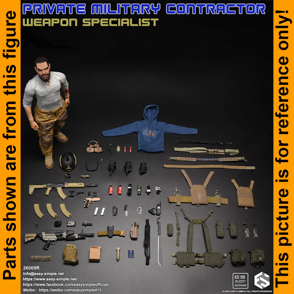PMC Weapon Specialist - Radio Set (for Helmets) - 1/6 Scale