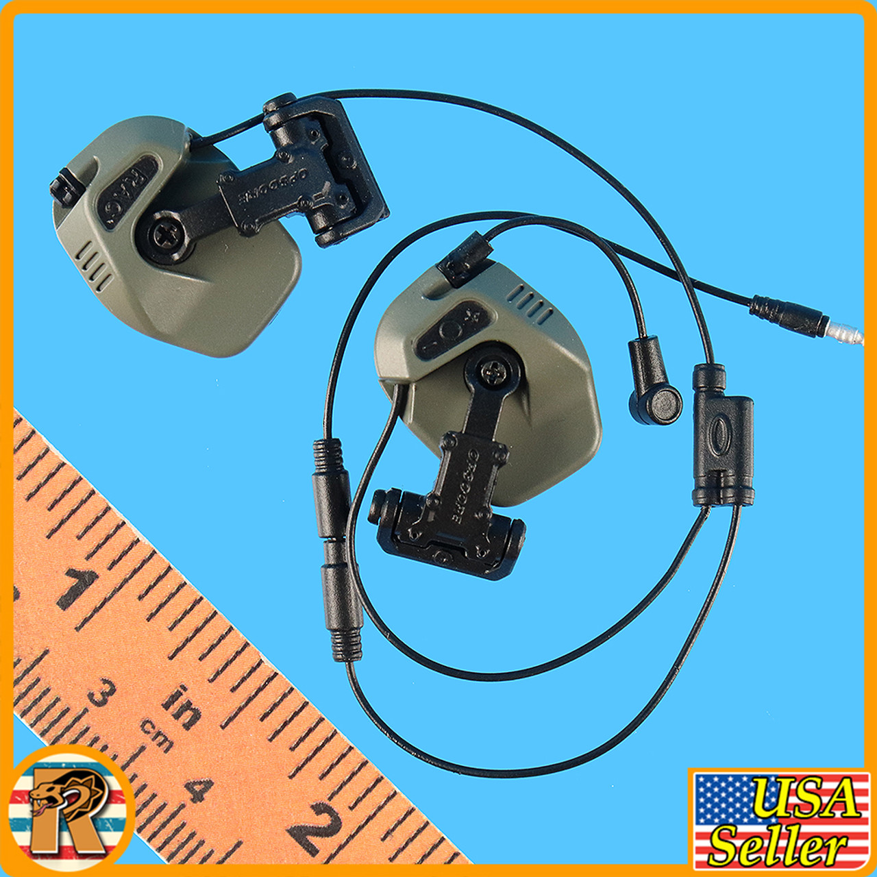 S PMC Weapon Specialist - Radio Set (for Helmets) - 1/6 Scale