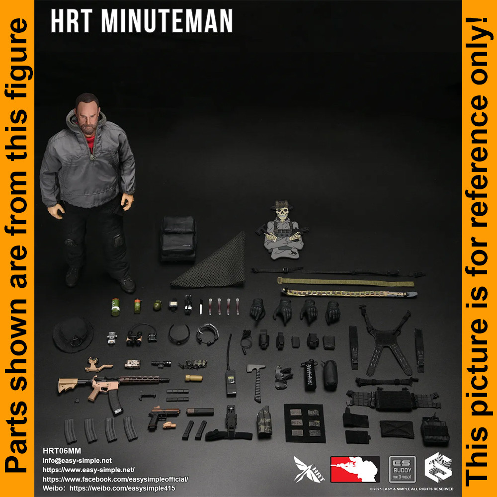 HRT Minuteman ShotShow - Radio & Headset - 1/6 Scale Part - Easy Simple