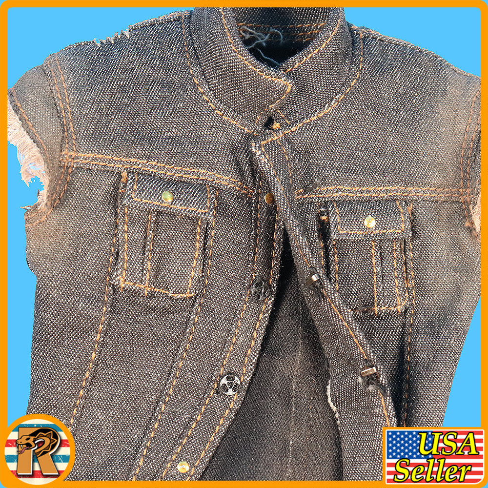 John Red Dead Cowboy - Denim Vest #2 - 1/6 Scale