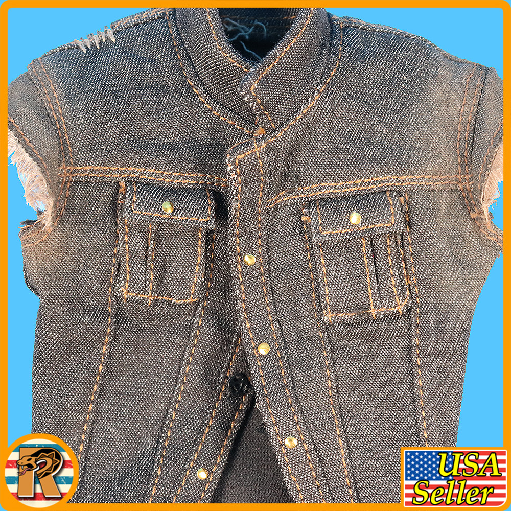 John Red Dead Cowboy - Denim Vest #2 - 1/6 Scale