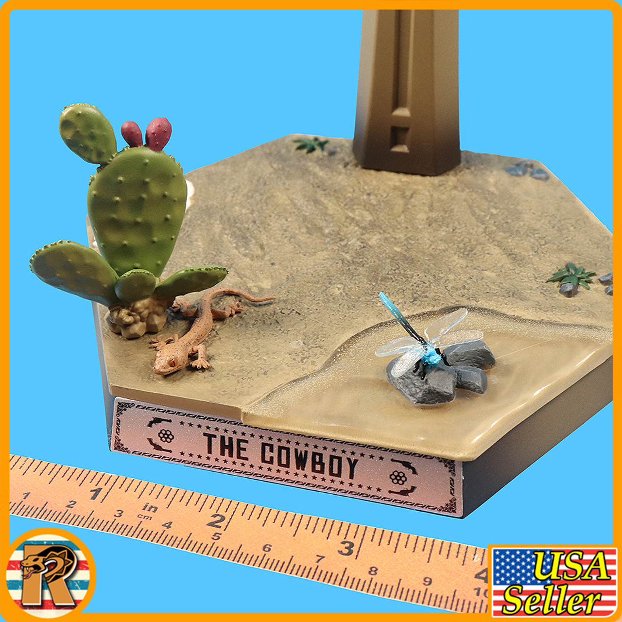 John Red Dead Cowboy - Display Stand - 1/6 Scale
