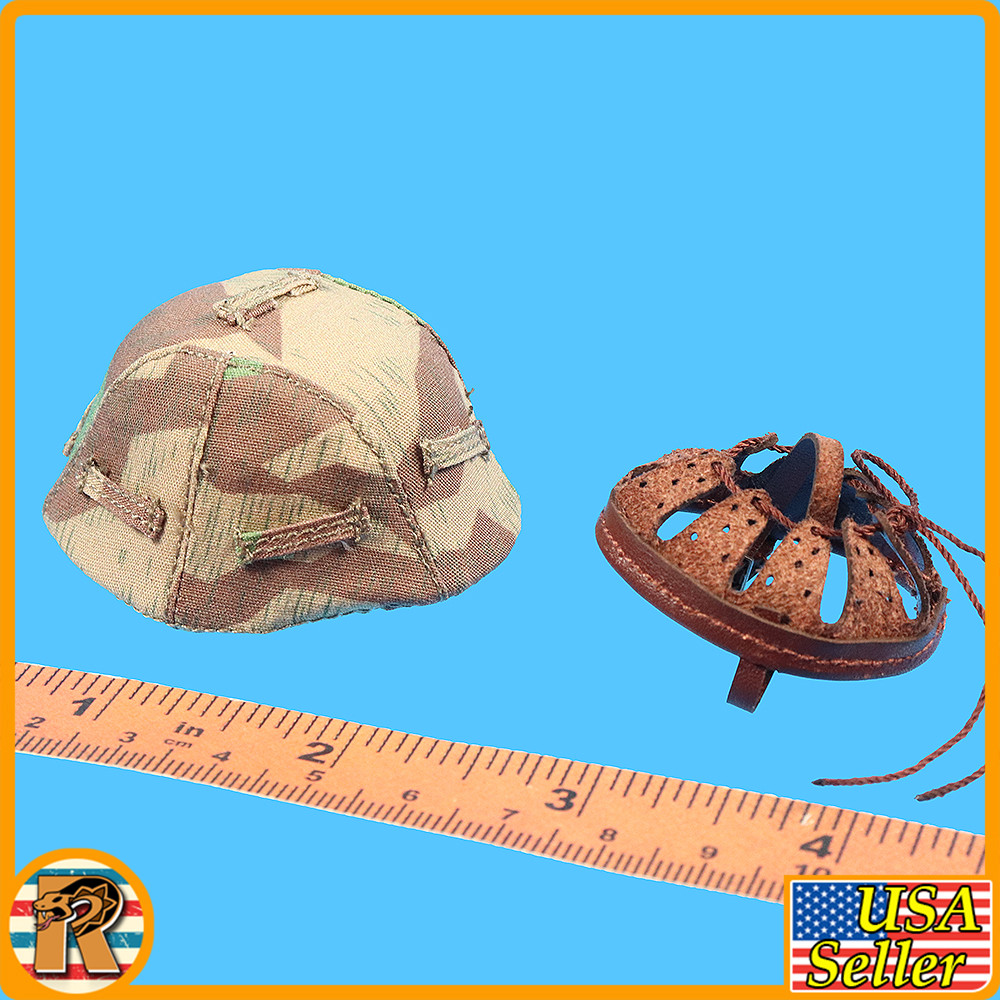 Kharkov Panzergrenadier - Helmet w/ Camo Cover - 1/6 Scale Part - Juindou