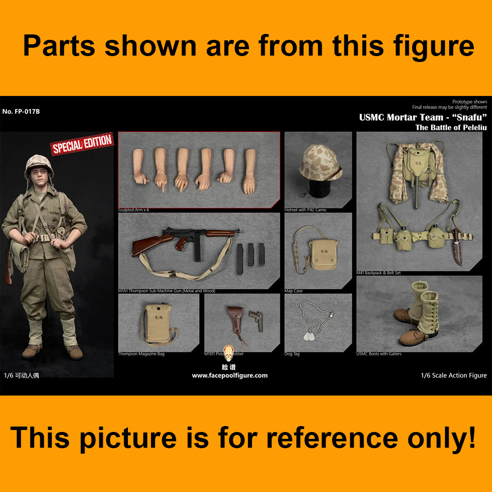 USMC Mortar SNAFU - Web Belt Set & Gear - 1/6 Scale