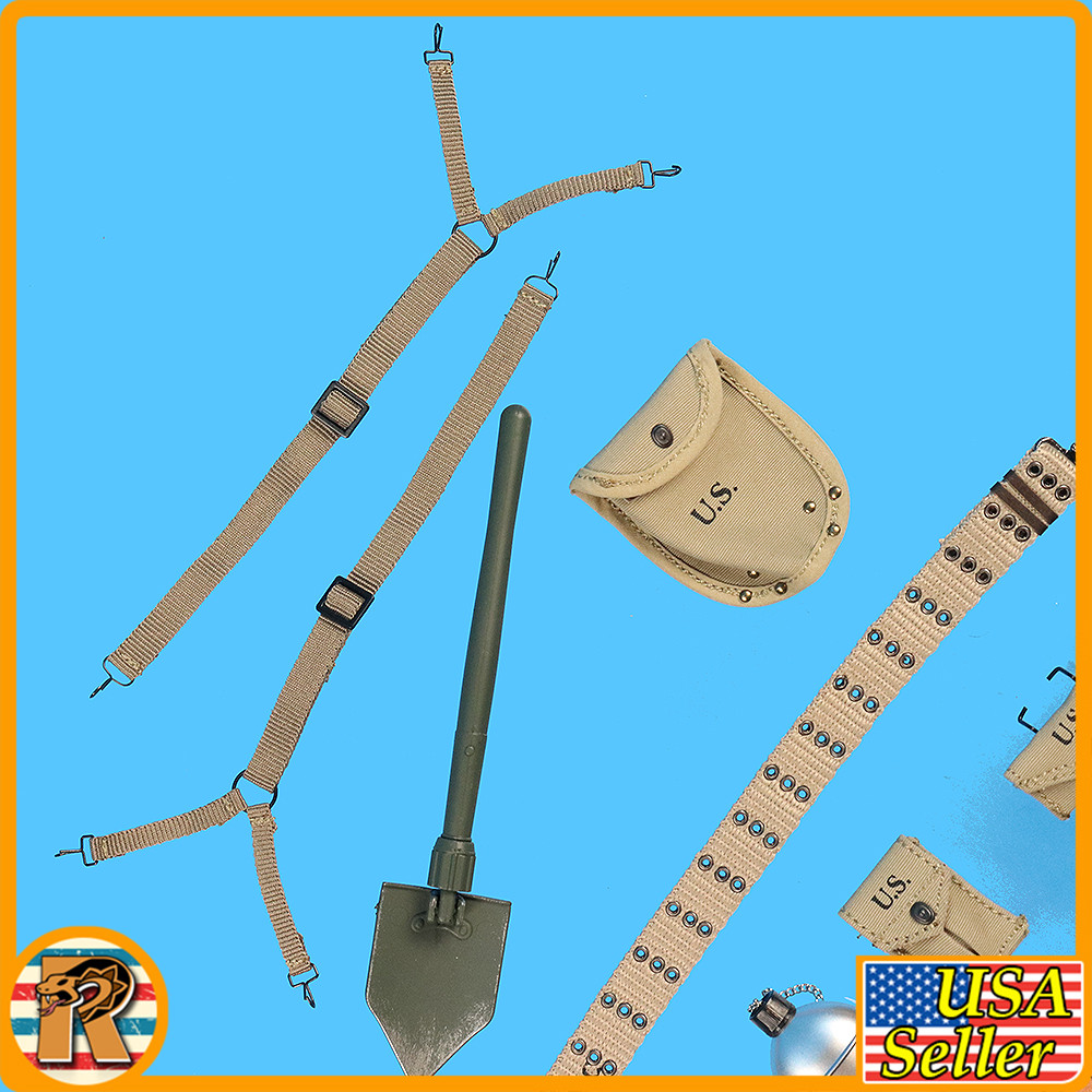 USMC Mortar SNAFU - Web Belt Set & Gear - 1/6 Scale