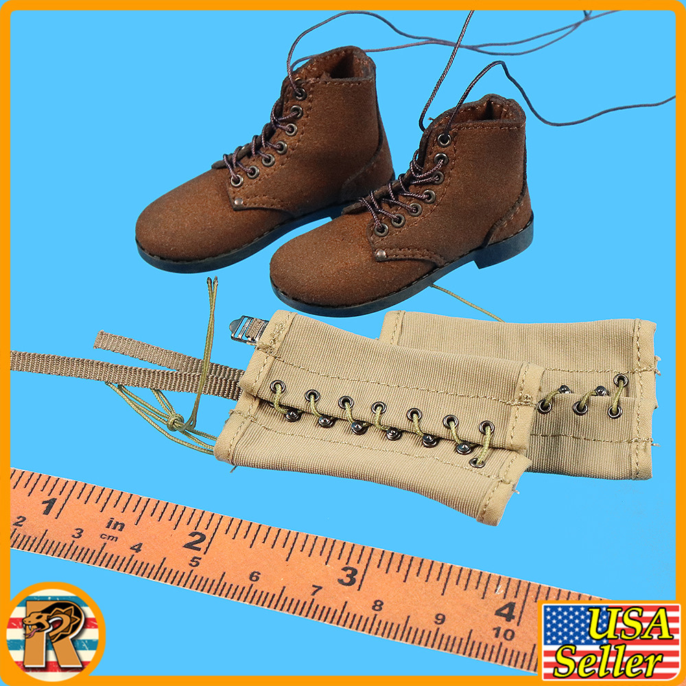 USMC Mortar SNAFU - Boots & Leggings - 1/6 Scale