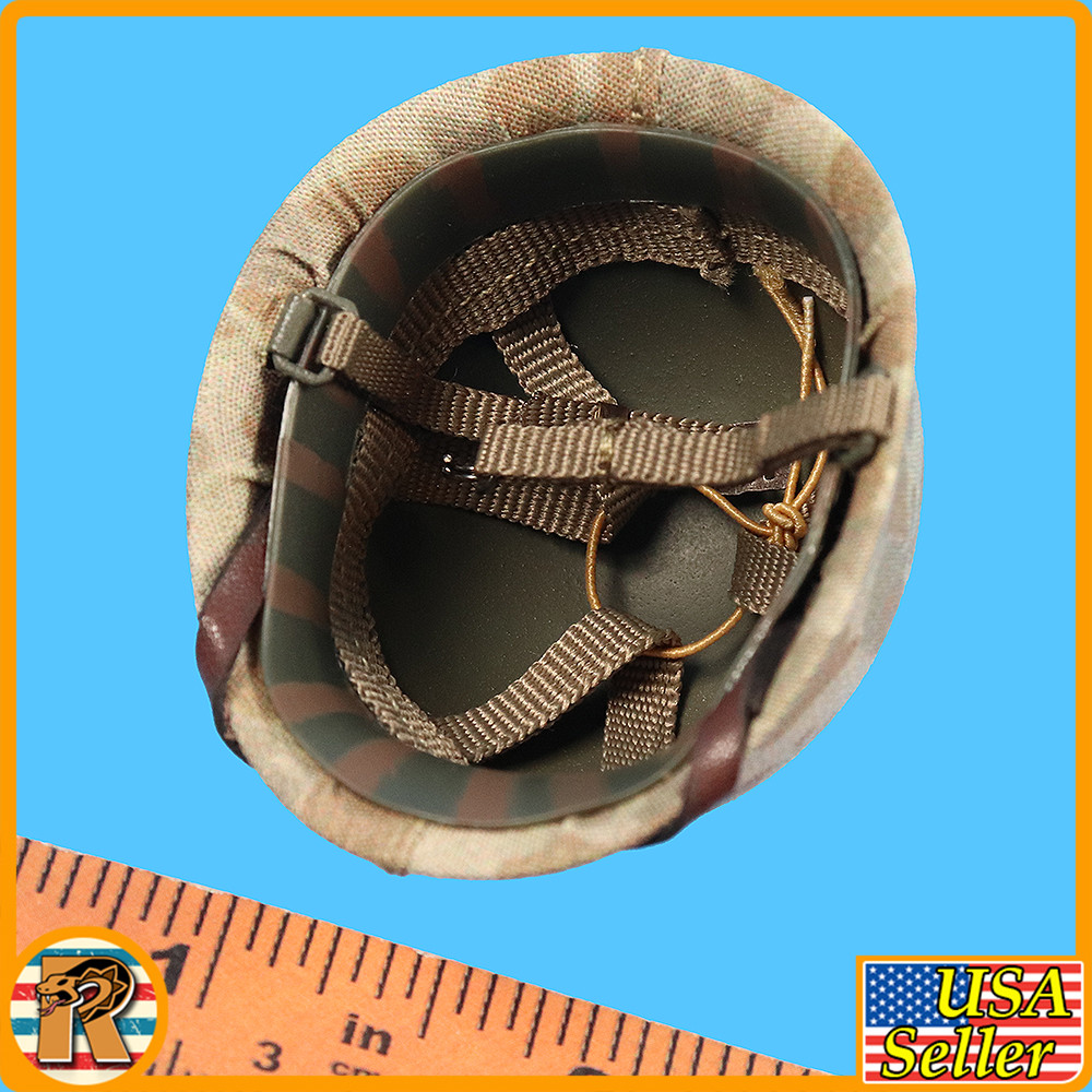USMC Mortar SNAFU - Metal Camo Helmet - 1/6 Scale