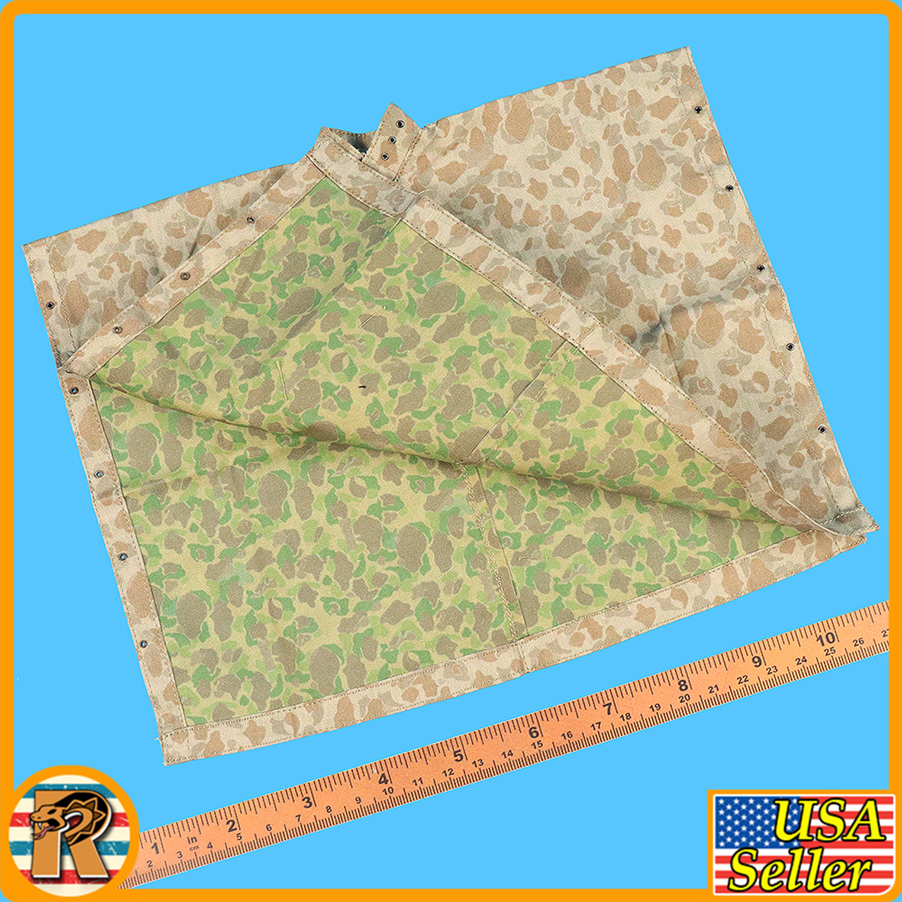USMC Mortar SNAFU - Reversable Camo Poncho - 1/6 Scale
