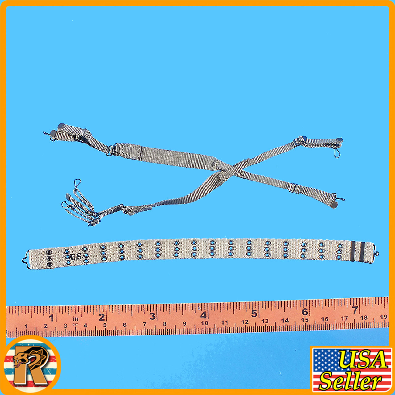 Lieutenant Buck Paratrooper - Web Belt & Harness #3 - 1/6 Scale