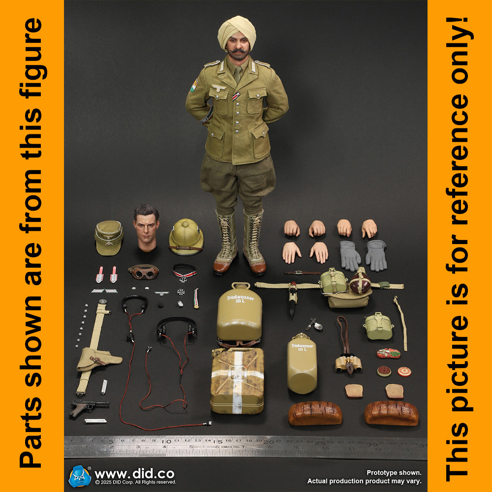 Supply Duty Ishaan - Belt Set with Pouches #2 - 1/6 Scale Part - DID