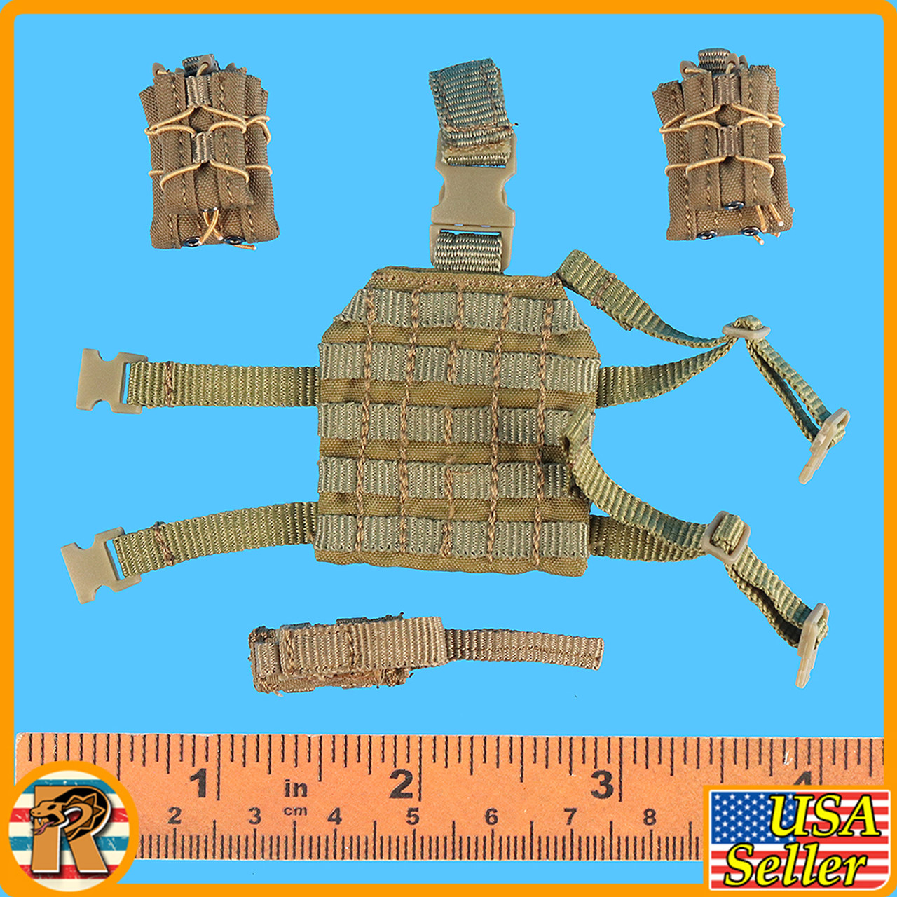 FSB Alpha Team Leader R - Leg Panel & Pouches #2 - 1/6 Scale