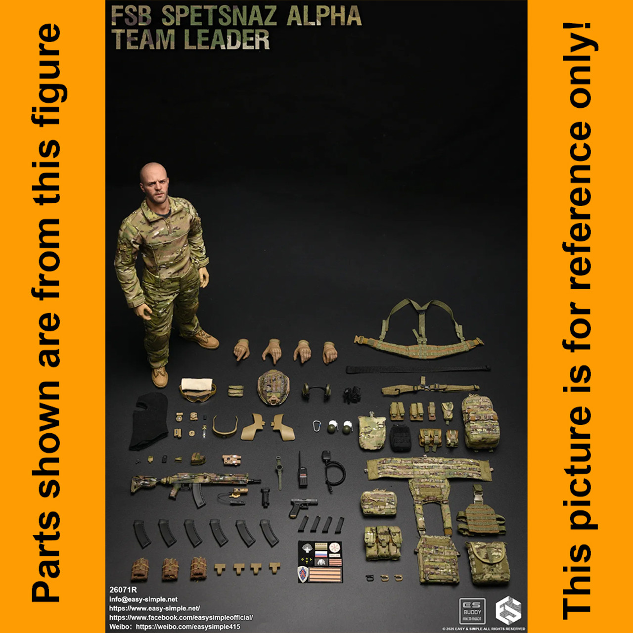 FSB Alpha Team Leader R - AK105 Rifle Set - 1/6 Scale