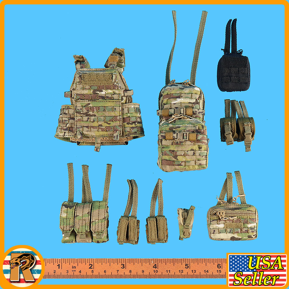 FSB Alpha Team Leader R - Carrier Vest & Pouch Set #3 - 1/6 Scale