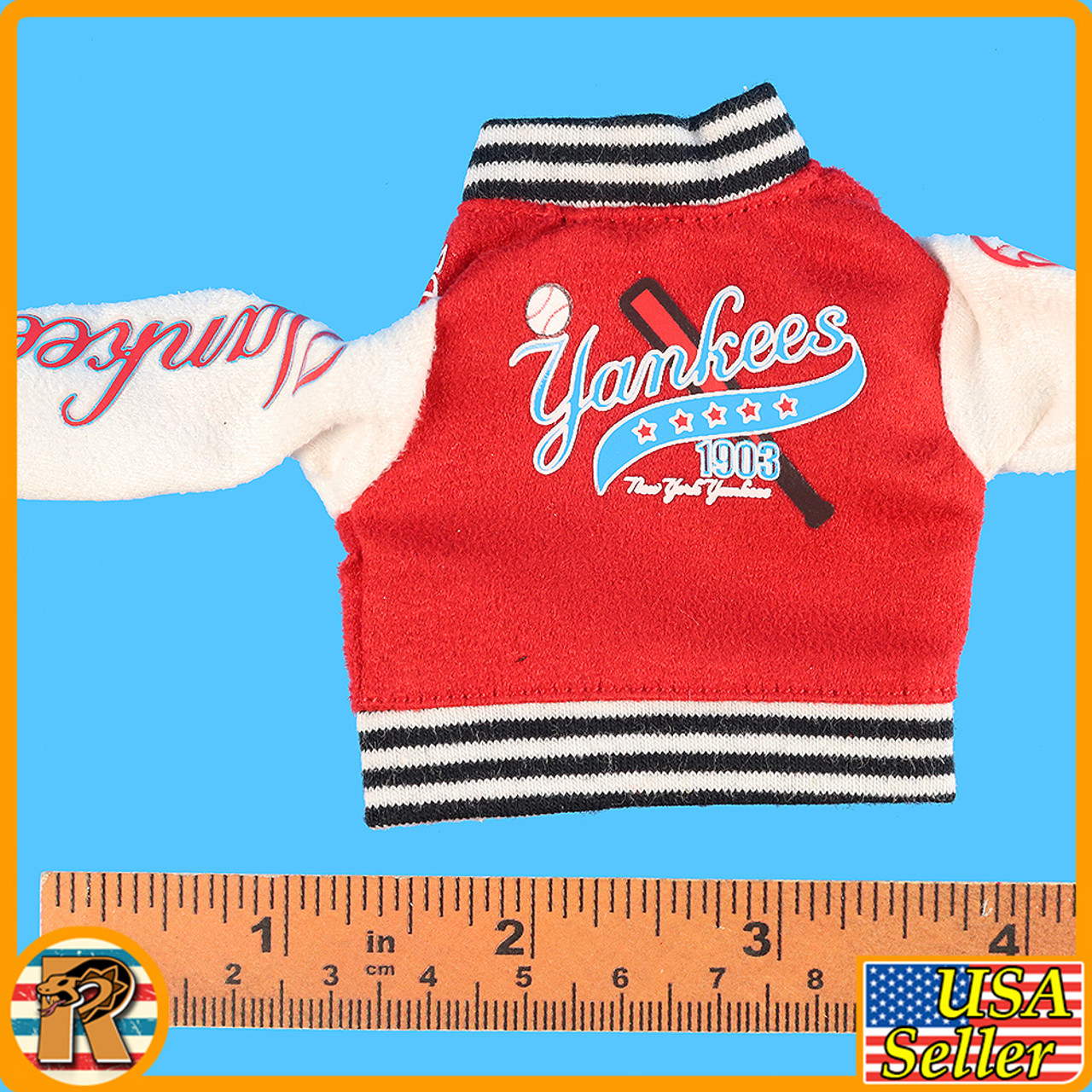 Baseball Suit - Red Jacket #1 (Female) *STAINS* - 1/6 Scale