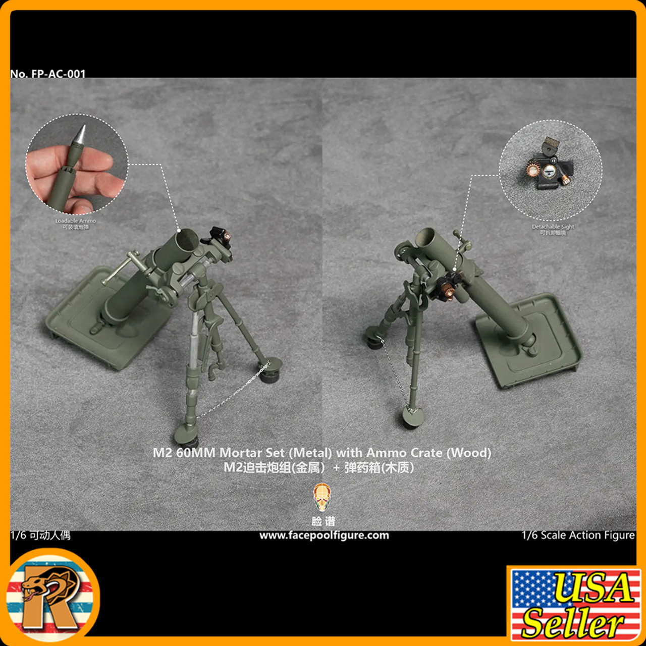 FPAC001 - M2 60mm Mortar Set - 1/6 Scale