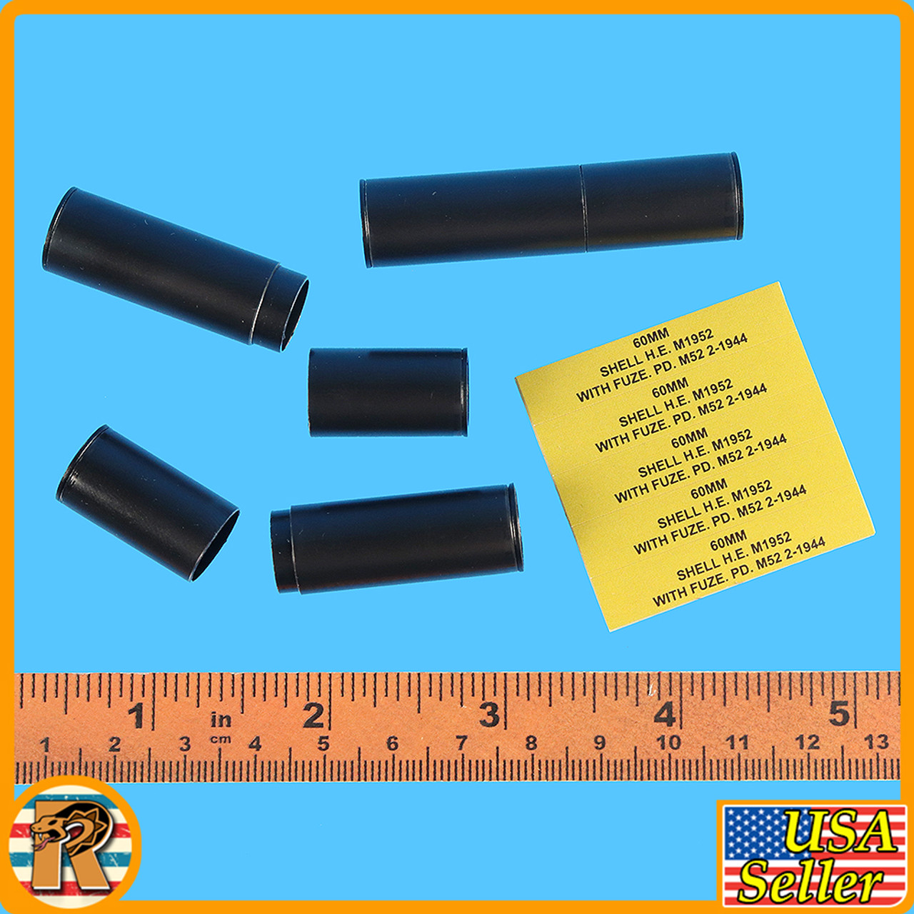 FPAC001 - 60mm Mortar Round Crate & Tubes - 1/6 Scale