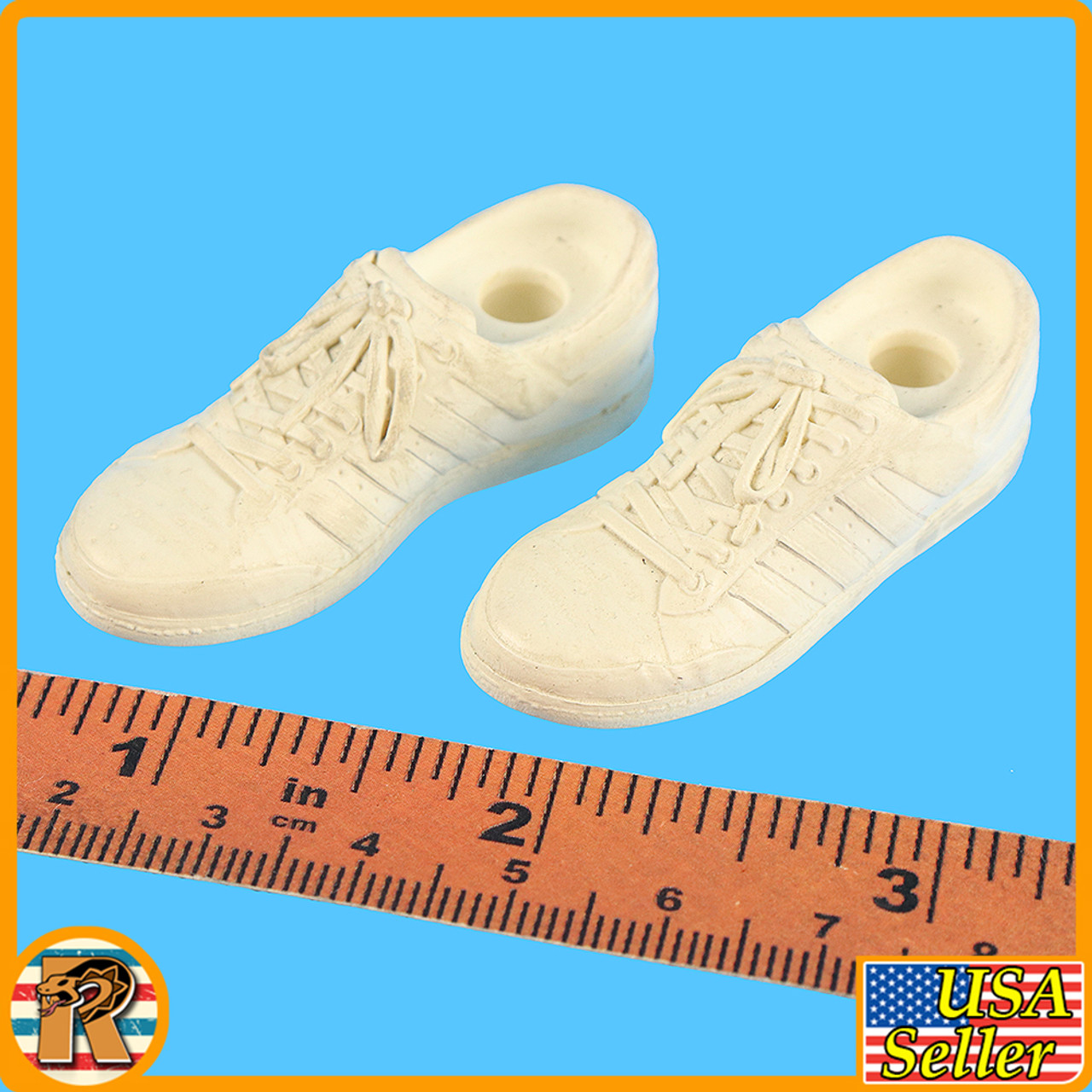 Beverly Hills Cop II - White Shoes (for Balls) - 1/6 Scale