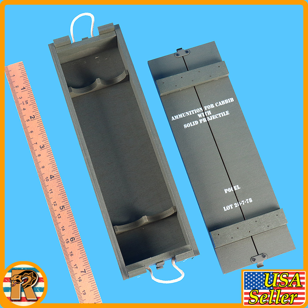 Sherman Tank Ammo - Ammo Crate w/ APC Rounds #1 - 1/6 Scale