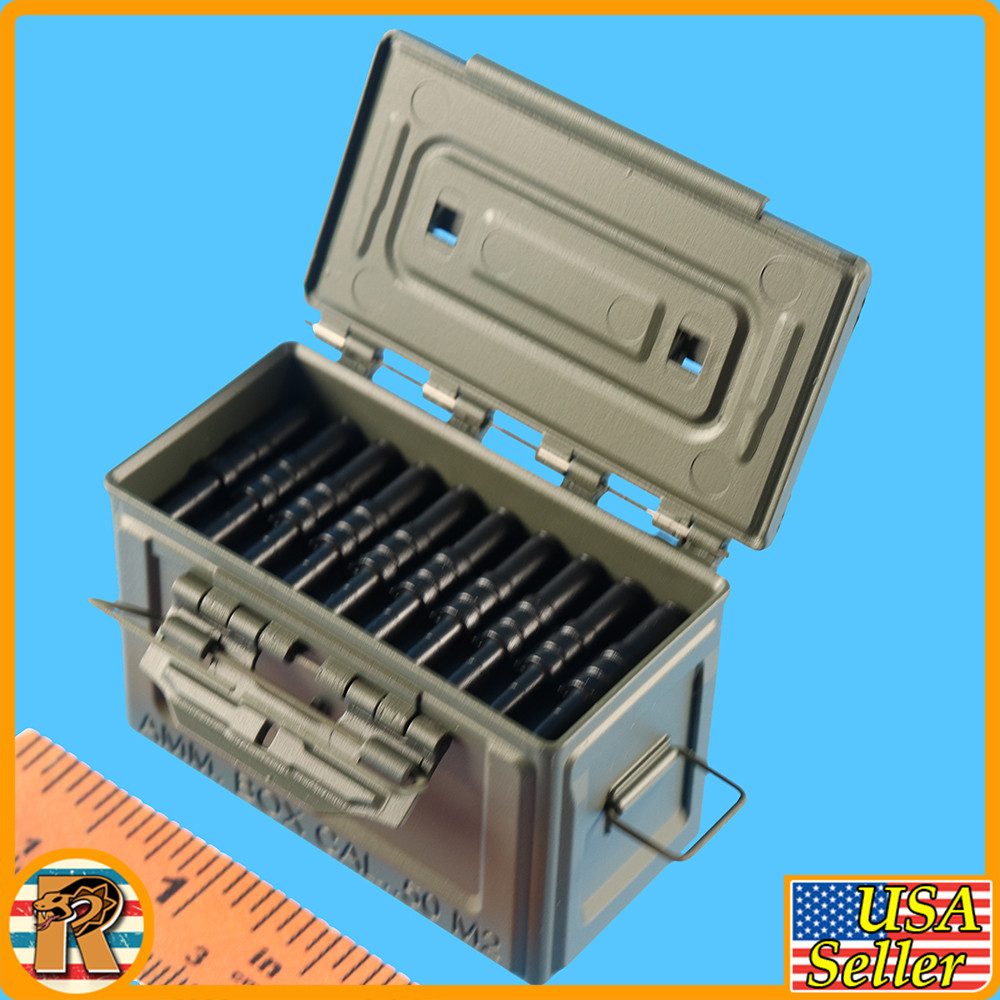 Sherman Tank Ammo - 50 CAL - Ammo Can & Belted Ammo #2 - 1/6 Scale