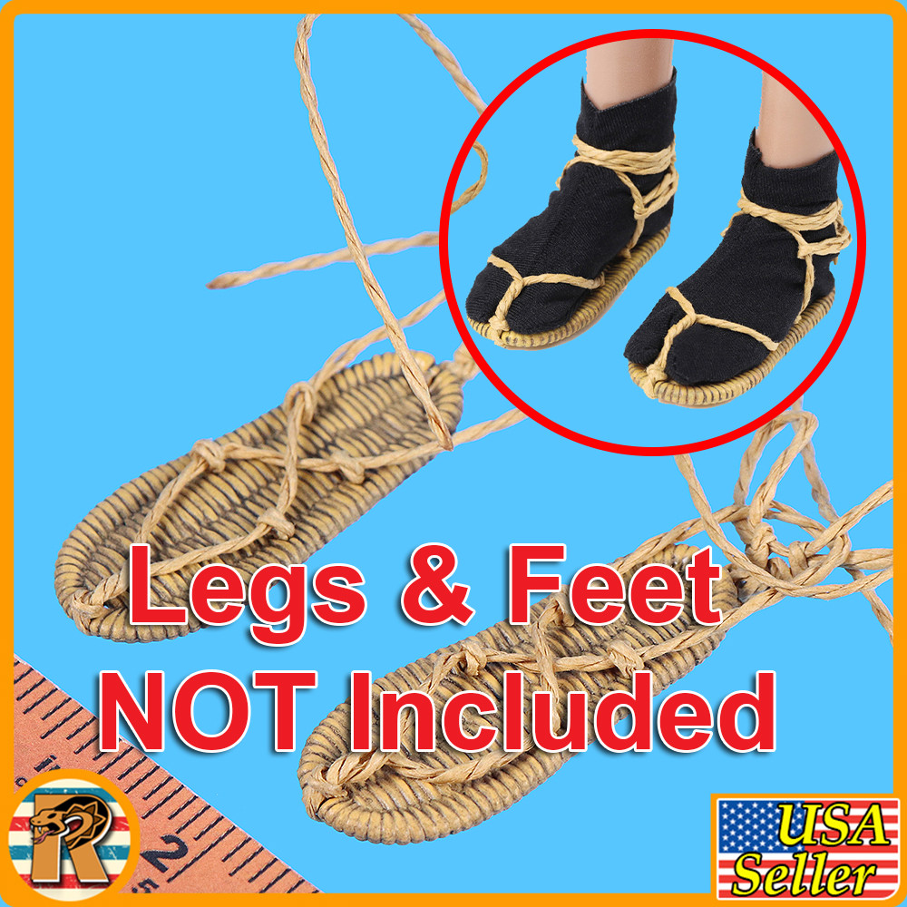 Captain Nathan 7th Cavalry - Waraji Sandals Set - 1/6 Scale