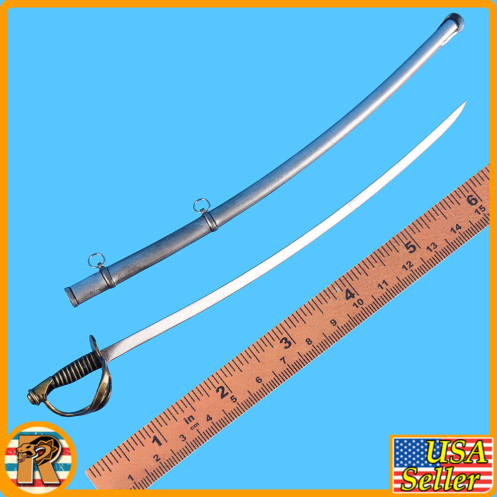 Captain Nathan 7th Cavalry - Metal Sword & Scabbard #1 - 1/6 Scale