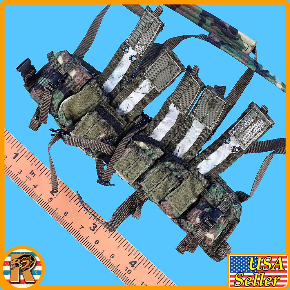 Hunt for UBL - Camo AK Ammo Pouch Vest - 1/6 Scale