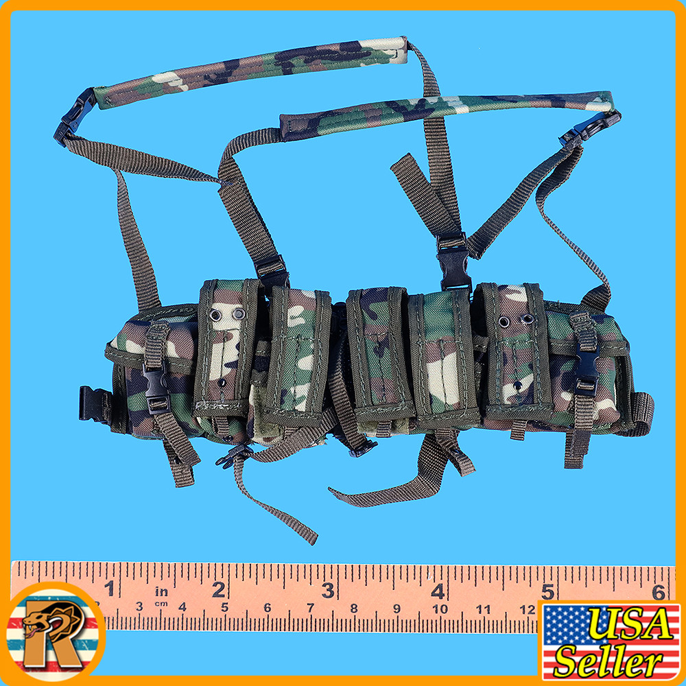 Hunt for UBL - Camo AK Ammo Pouch Vest - 1/6 Scale