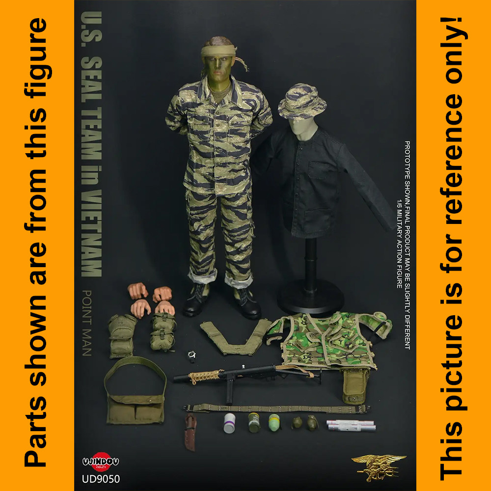 SEAL Vietnam Point Man - Metal Knife & Sheath - 1/6 Scale