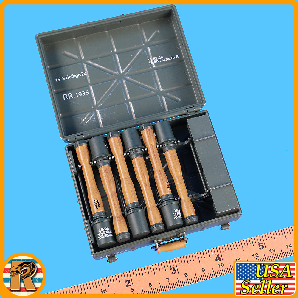 M24 Stick Grenade Case Set (Green) 2036B  - 1/6 Scale