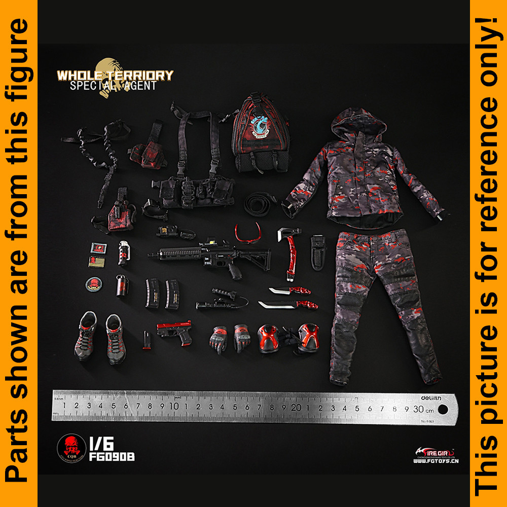 CQB Tactical Agent (Red) - Boots (for Balls) - 1/6 Scale