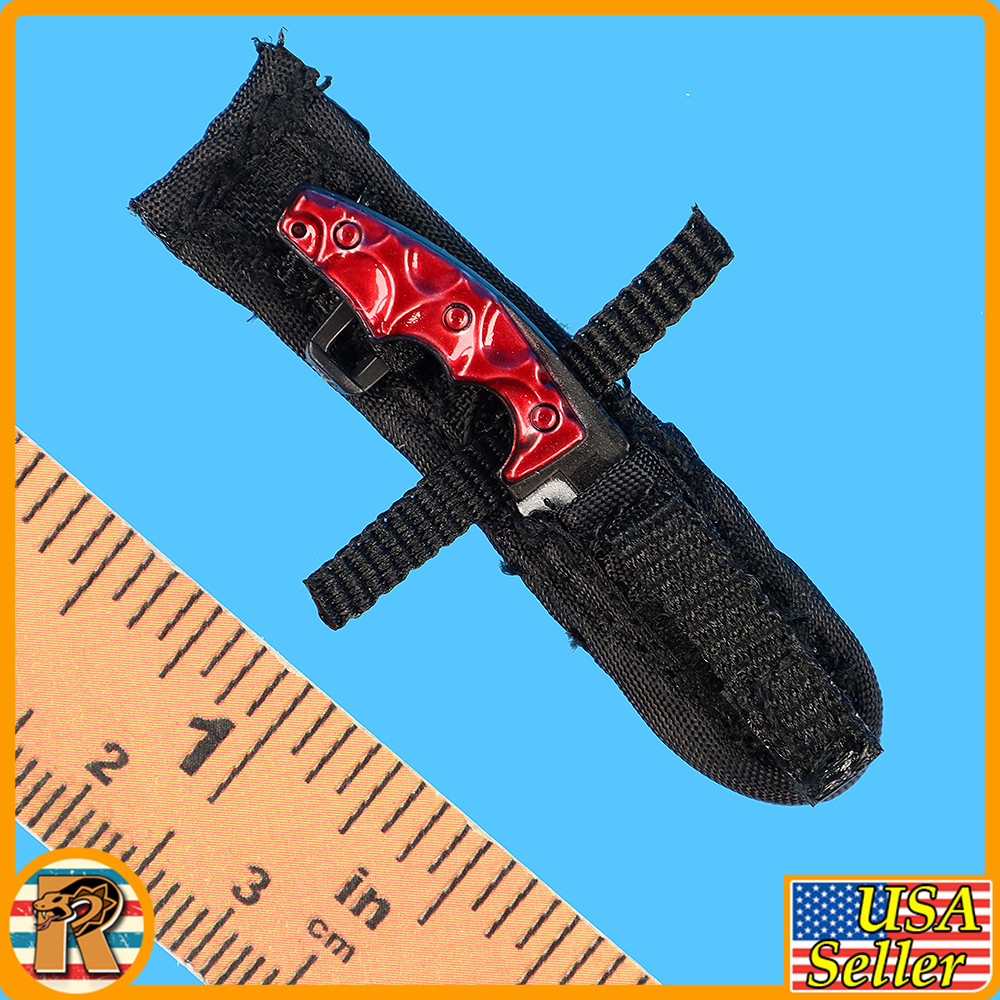 CQB Tactical Agent (Red) - Dagger & Sheath #1 - 1/6 Scale