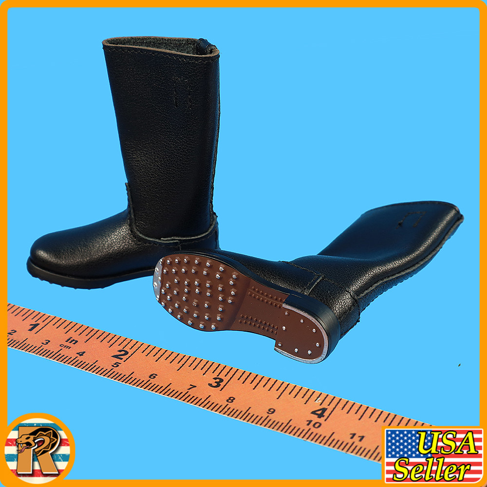 Groger German Medic - Jack Boots (for Feet) - 1/6 Scale