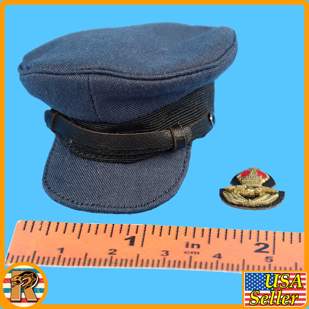 Tom British Squadron Leader - Officer Hat & Badges - 1/6 Scale Part - DID