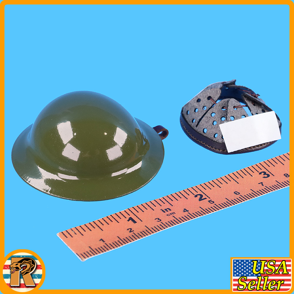 GuangZhou Ambulance Corps 1938 - Metal Doughboy Helmet - 1/6 Scale