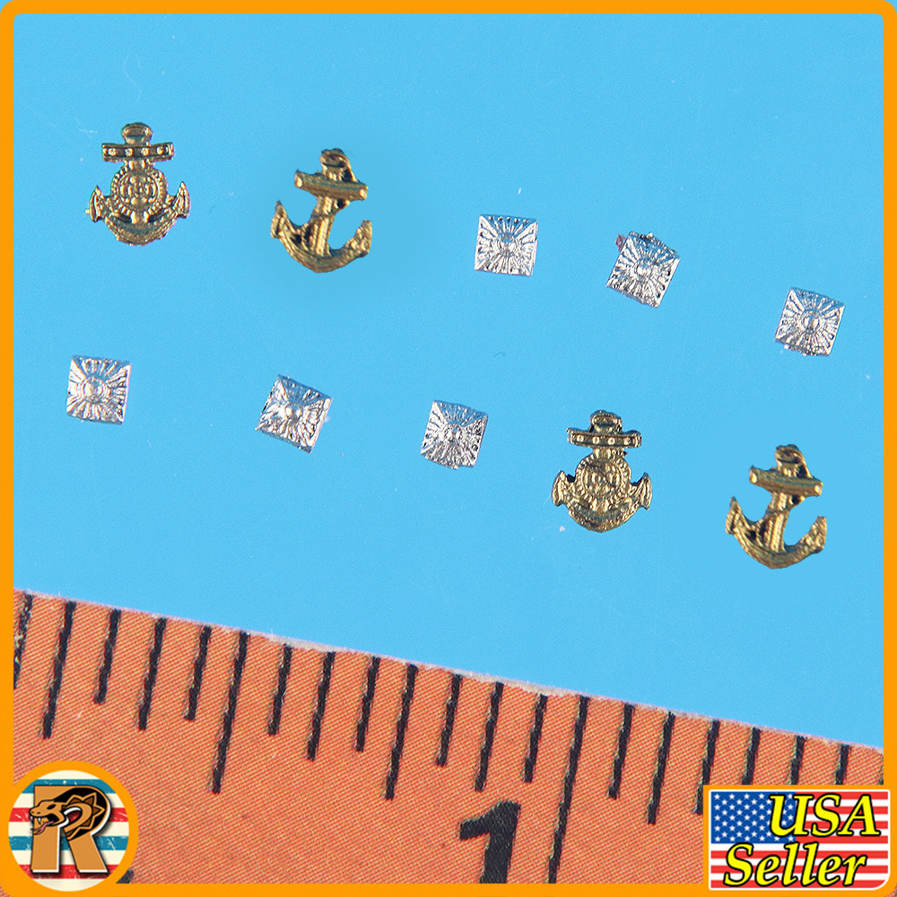 Johann U Boat - Collar Badges #1 - 1/6 Scale