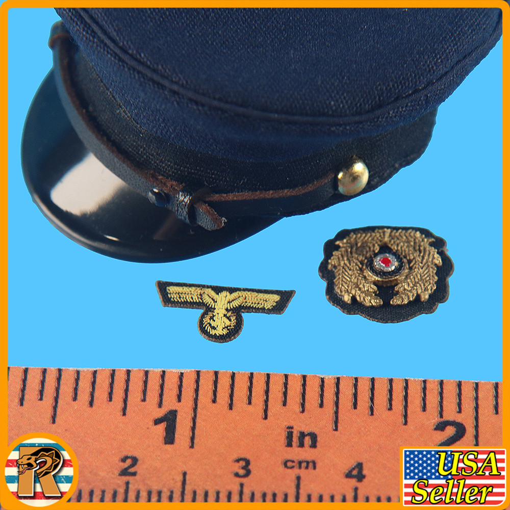 Johann U Boat - Officer Hat & Badges #1 - 1/6 Scale