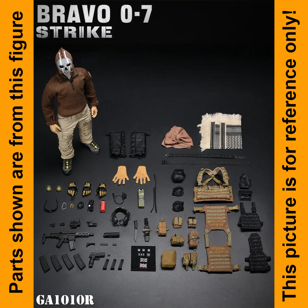 Strike Bravo 07 - Ghost Balaclava Mask - 1/6 Scale Part - Generals Armoury
