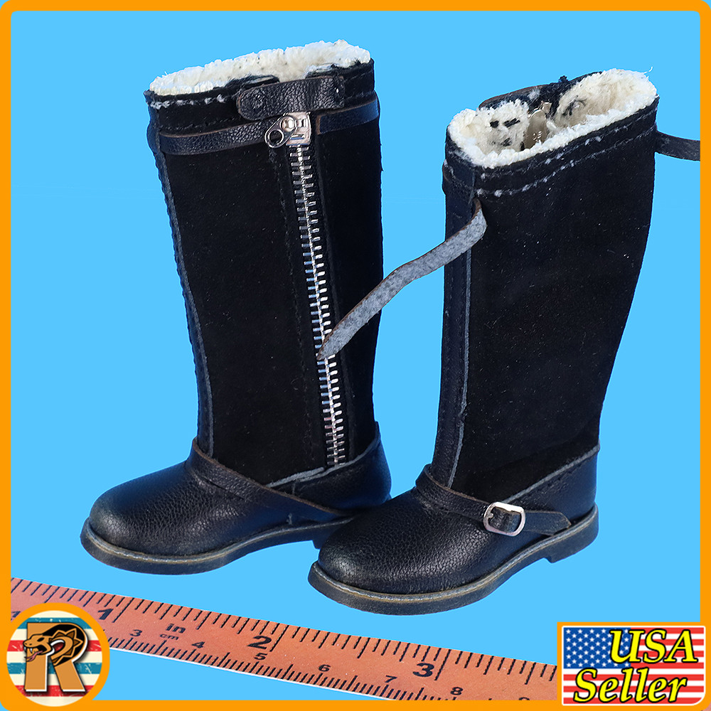 Erich Hartman Luftwaffe Pilot - Flight Boots - 1/6 Scale