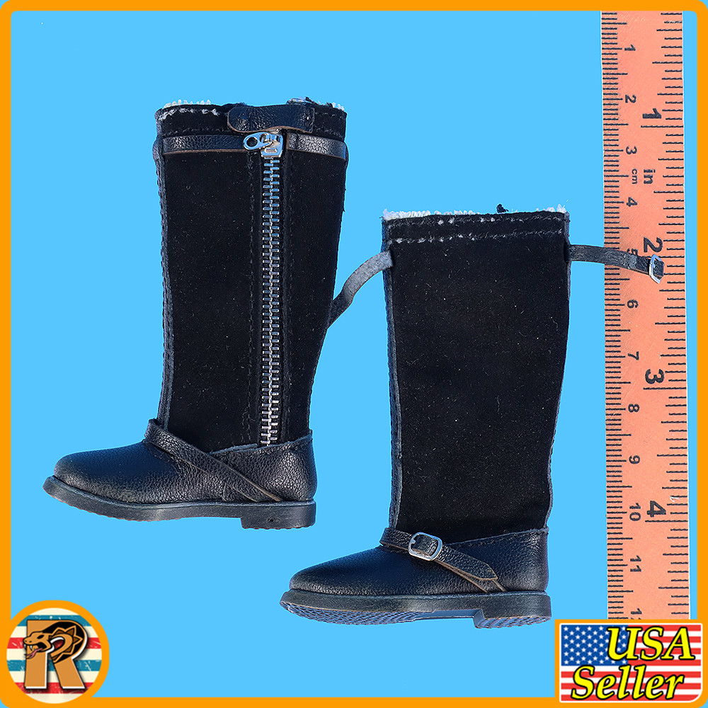 Erich Hartman Luftwaffe Pilot - Flight Boots - 1/6 Scale