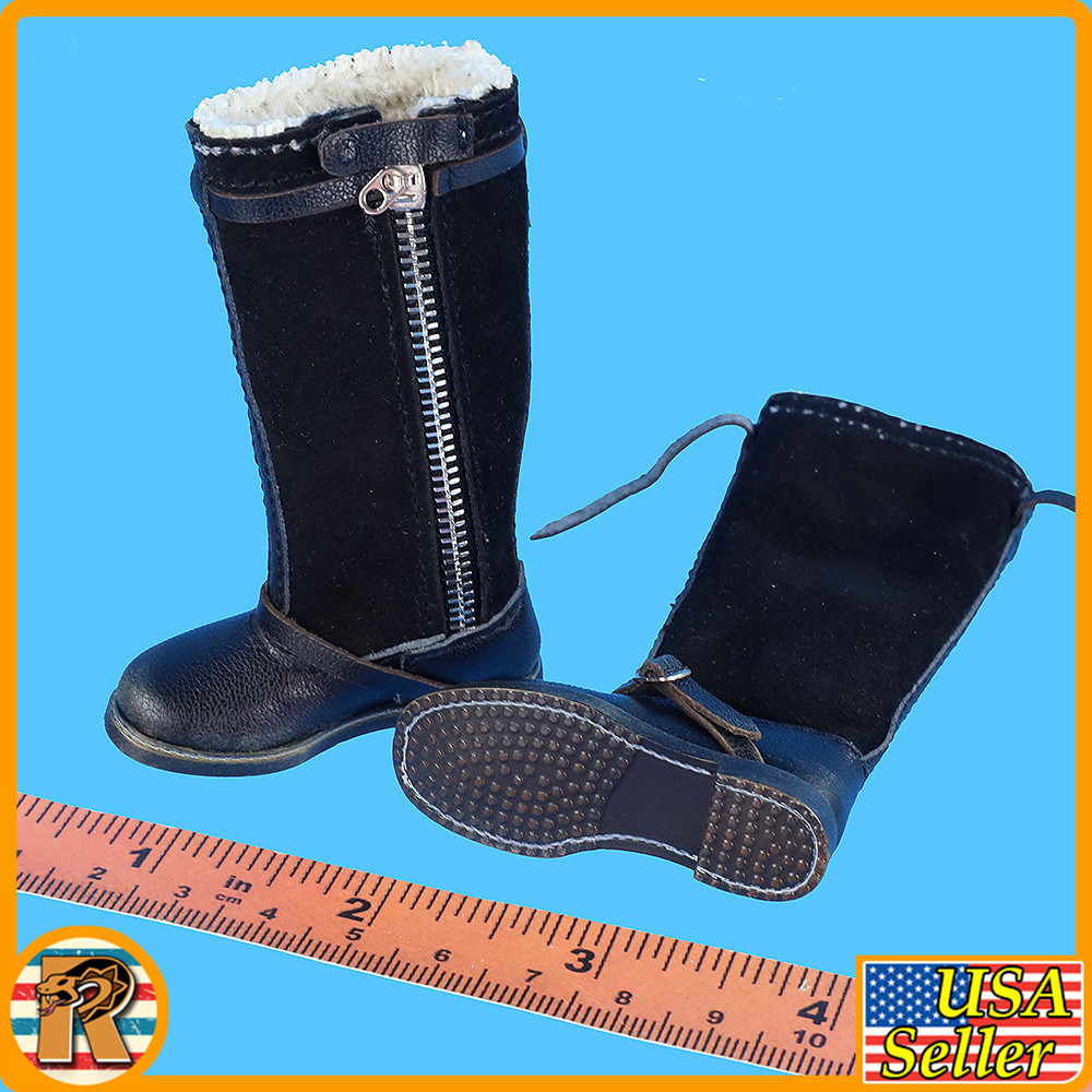 Erich Hartman Luftwaffe Pilot - Flight Boots - 1/6 Scale