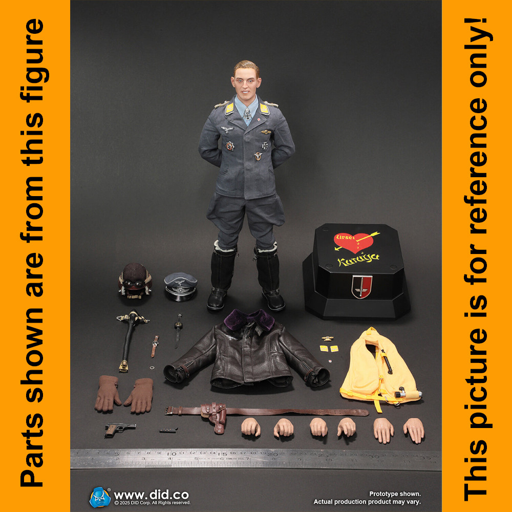 Erich Hartman Luftwaffe Pilot - Leather Jacket - 1/6 Scale