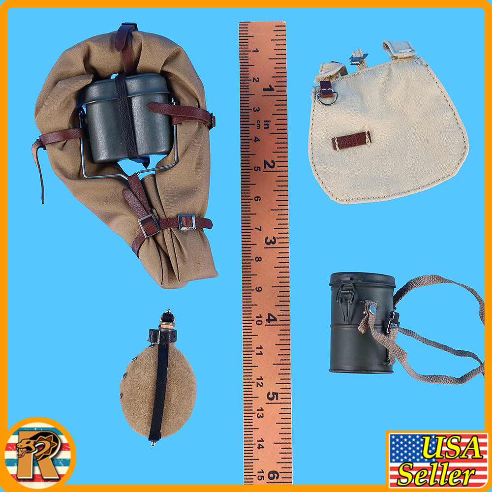 Arthur WWI German Gunner - Belt & Pouch Set - 1/6 Scale