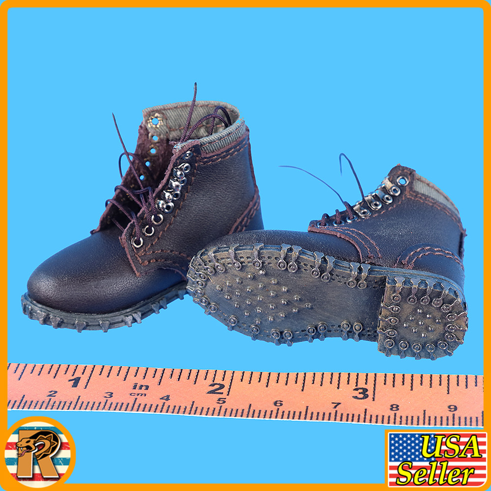 Arthur WWI German Gunner - Leather Boots & Leggings - 1/6 Scale