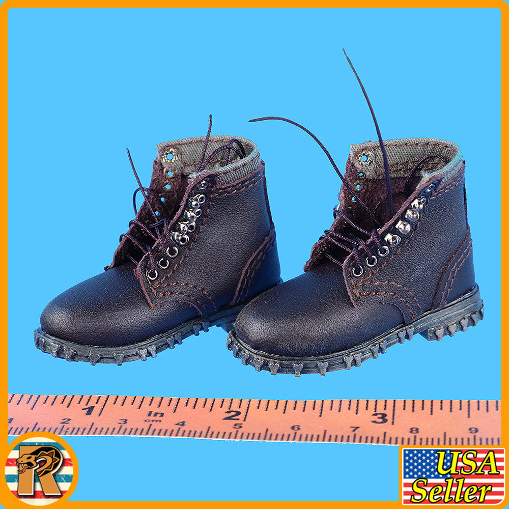 Arthur WWI German Gunner - Leather Boots & Leggings - 1/6 Scale