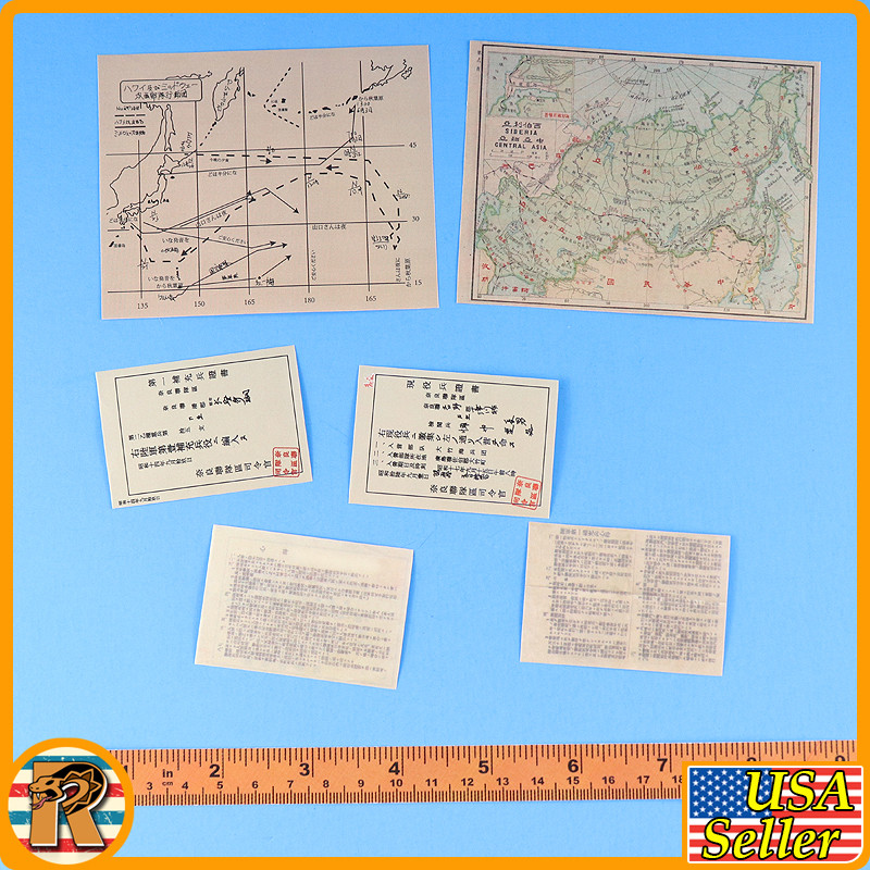 1938 Battle of Hailar - Secret Papers & Maps - 1/6 Scale -